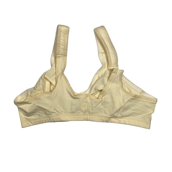 Leading Lady Meryl 40 A/B Cotton Front Close Leisure Bra Yellow NWOT - Picture 2 of 4